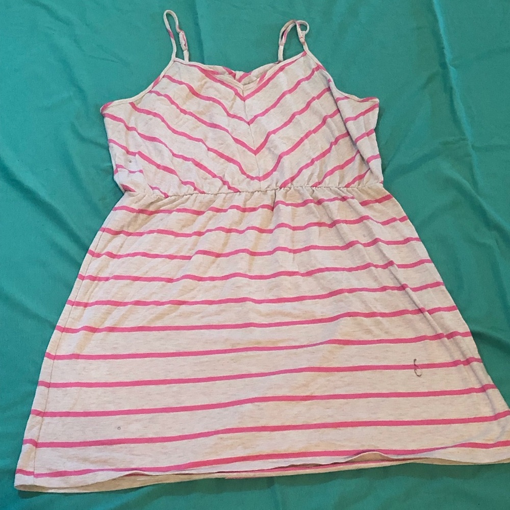 Sand and pink striped Merona dress